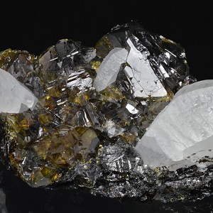 gem Sphalerite var.Cleiophane, Quartz
