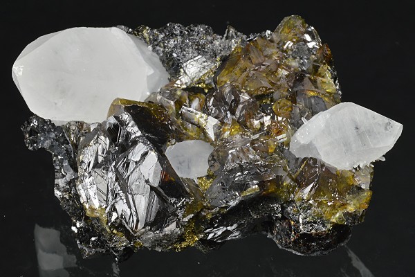 gem Sphalerite var.Cleiophane, Quartz