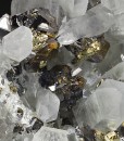 Quartz, gem Sphalerite var.Cleiophane, Chalcopyrite, Pyrite