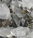 Quartz, gem Sphalerite var.Cleiophane, Chalcopyrite, Pyrite