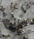 Quartz, gem Sphalerite var.Cleiophane, Chalcopyrite, Pyrite