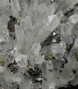 Quartz, gem Sphalerite var.Cleiophane, Chalcopyrite, Pyrite