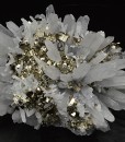Pyrite on Quartz