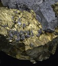 Galena on Chalcopyrite
