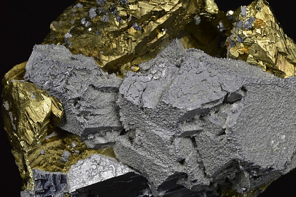 Galena on Chalcopyrite