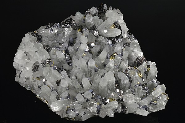 Quartz, Sphalerite, Galena, Chalcopyrite, Pyrite