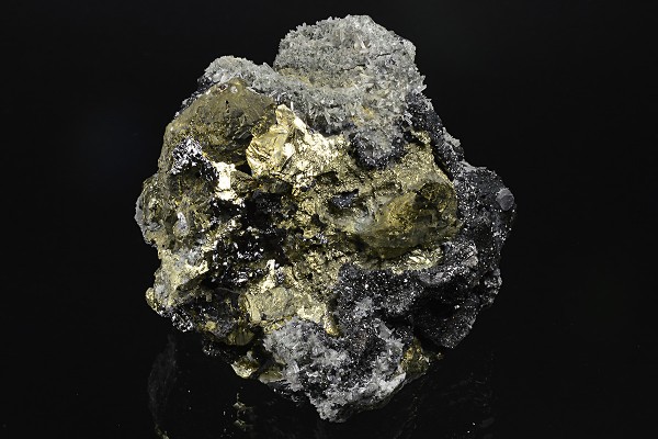 Chalcopyrite, Sphalerite, Galena, Quartz, Calcite