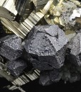 Pyrite, truncated Galena, Quartz