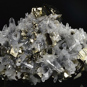 Pyrite, Bi-terminated Quartz