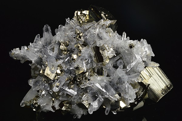 Pyrite, Bi-terminated Quartz