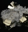 Pyrite, Bi-terminated Quartz