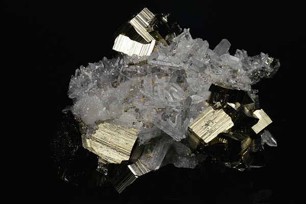 Pyrite, Bi-terminated Quartz