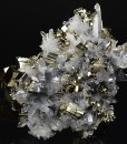 Pyrite, Bi-terminated Quartz