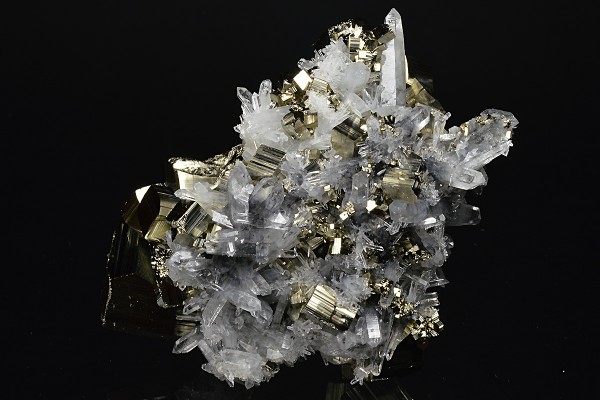 Pyrite, Bi-terminated Quartz
