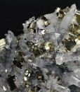 Pyrite, Bi-terminated Quartz