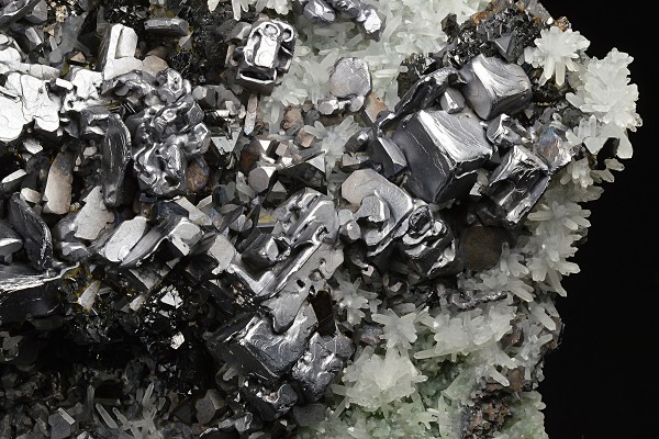 Skeletal Galena, Sphalerite, Japan Law Twin Quartz
