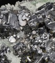 Skeletal Galena, Sphalerite, Japan Law Twin Quartz