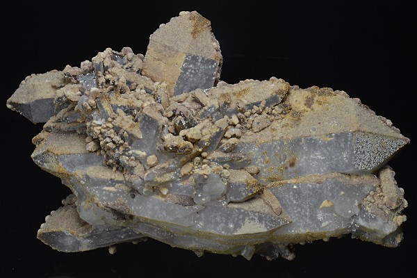 Bi-terminated Quartz, pseudomorphous after Calcite