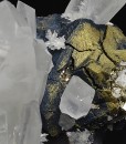 Iridescent Chalcopyrite, Quartz, Galena, Pyrite
