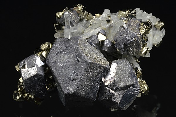 Galena, Pyrite, Quartz