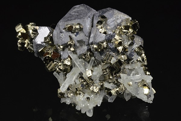 Galena, Pyrite, Quartz