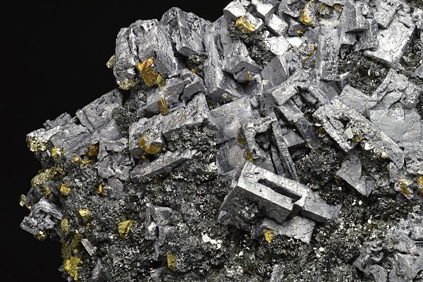 Skeletal Galena, Sphalerite, Chalcopyrite, Pyrite, Quartz