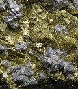 Chalcopyrite, truncated Galena, Pyrite, Cleiophane