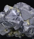 Twinned and truncated Galena, Calcite