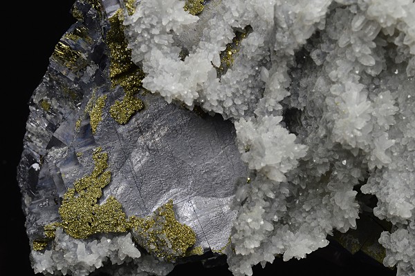 Galena, Quartz, Chalcopyrite
