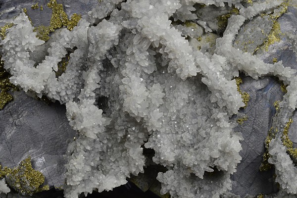 Galena, Quartz, Chalcopyrite