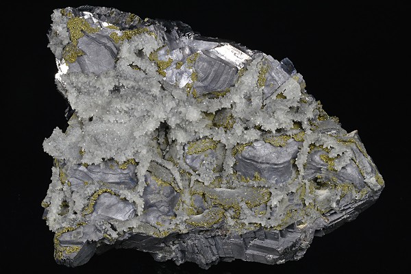 Galena, Quartz, Chalcopyrite