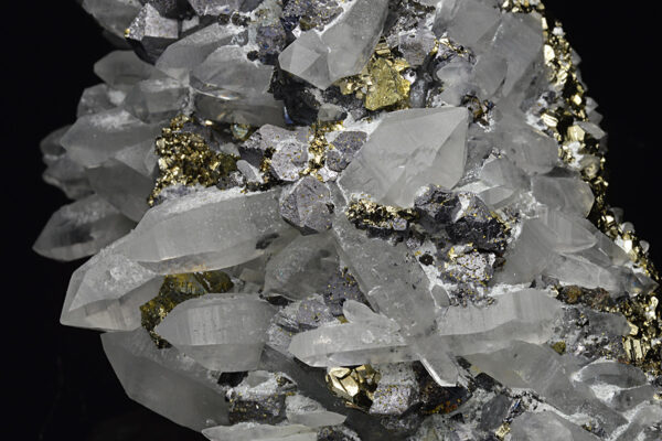 Quartz, Galena, Chalcopyrite, Pyrite