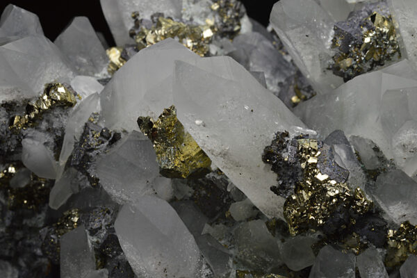 Quartz, Galena, Chalcopyrite, Pyrite