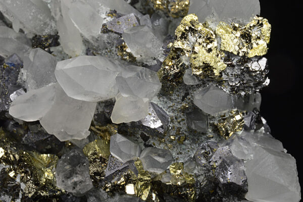 Quartz, Galena, Chalcopyrite, Pyrite