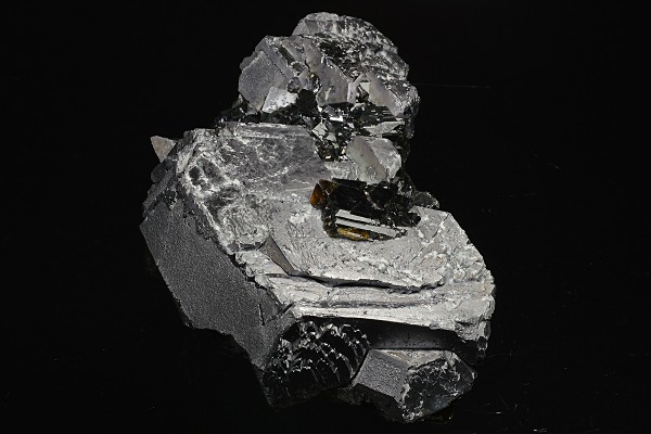 Galena, gem Sphalerite var Cleiophane