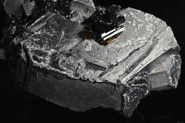 Galena, gem Sphalerite var Cleiophane