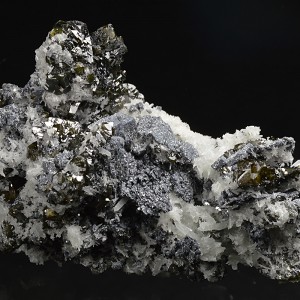 Skeletal Galena, gem Sphalerite var.Cleiophane, Quartz