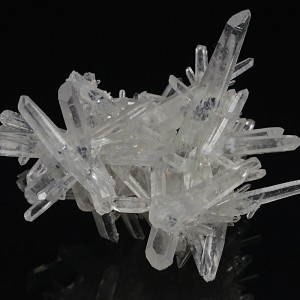 Bi-terminated Quartz crystals, Calcite