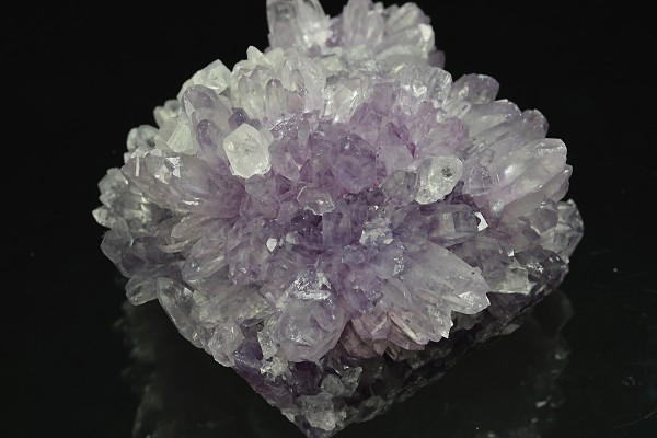 Quartz var.Amethyst, Pyrite