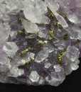 Quartz var.Amethyst, Pyrite