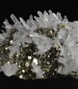 Quartz on Pyrite