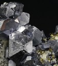 Truncated Galena, Chalcopyrite, Pyrite, Quartz
