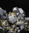 Truncated Galena, Chalcopyrite, Pyrite, Quartz