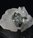 Manganoan Calcite, Quartz, Chalcopyrite