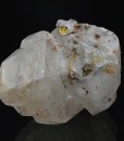 Manganoan Calcite, Quartz, Chalcopyrite