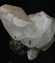 Manganoan Calcite, Quartz, Chalcopyrite