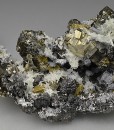 Pyrite, gem Sphalerite var.Cleiophane, Quartz, Galena, Chalcopyrite