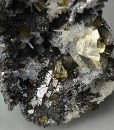 Pyrite, gem Sphalerite var.Cleiophane, Quartz, Galena, Chalcopyrite