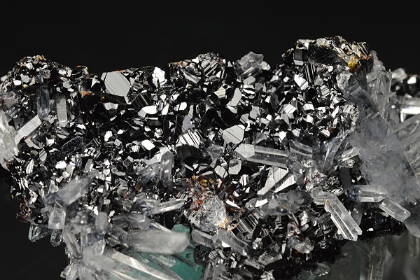 Quartz on Sphalerite