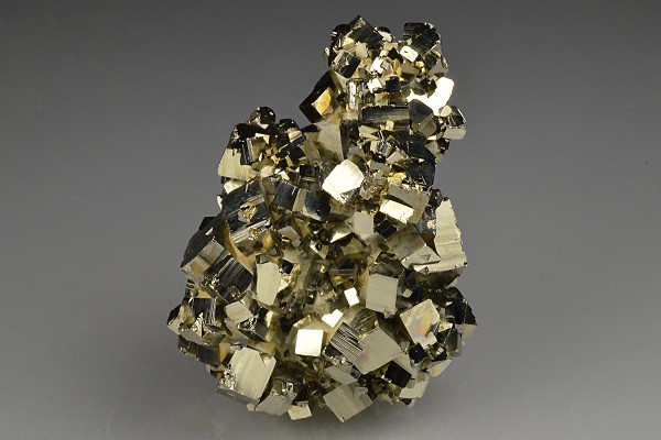 Pyrite on Calcite